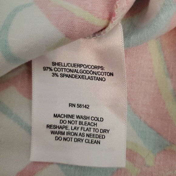 💥448 London Times Lizzy Sleeveless Geo Peonies Cotton Shift Dress - Picture 6 of 10